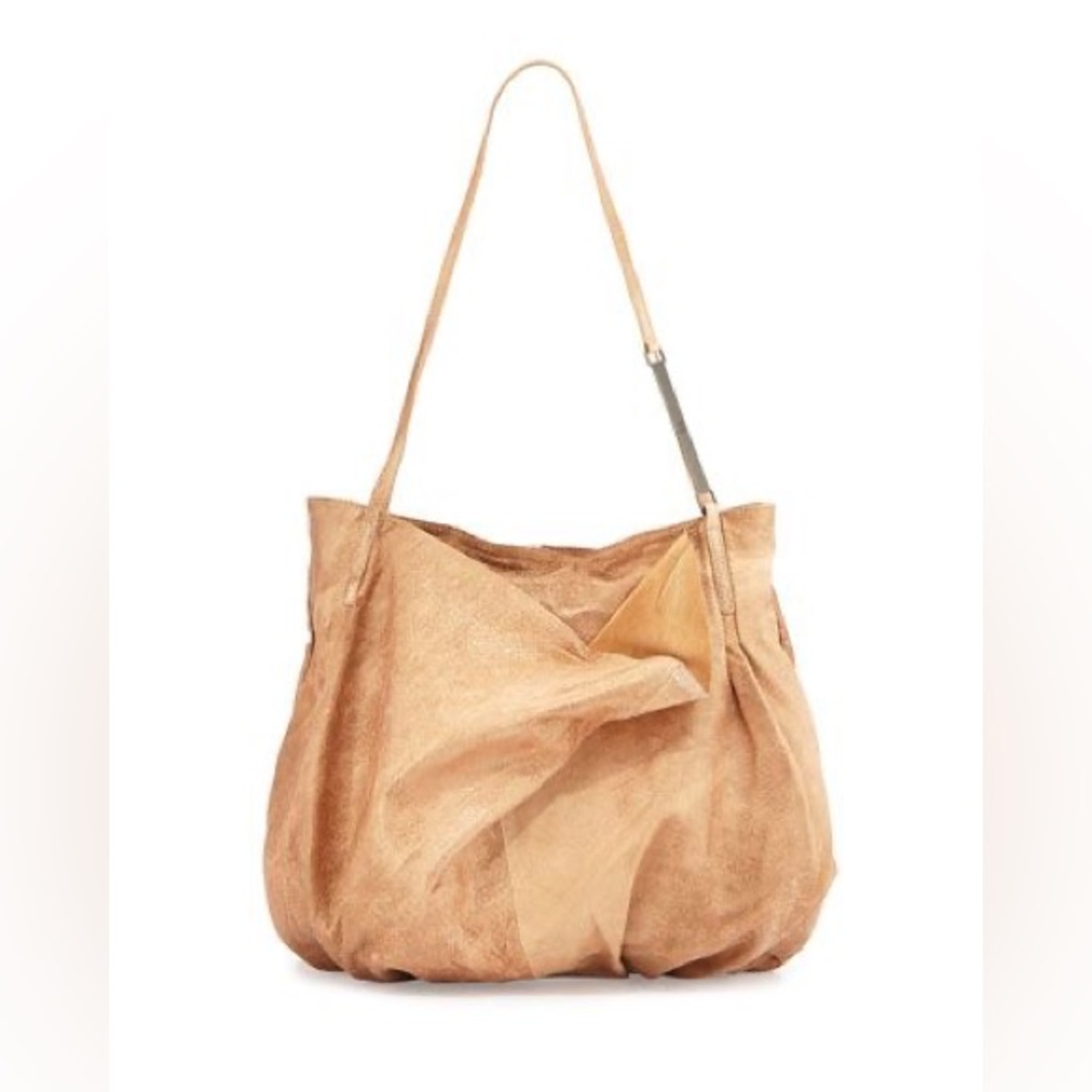 Halston Heritage Tan Shoulder Bag with Timeless Elegance